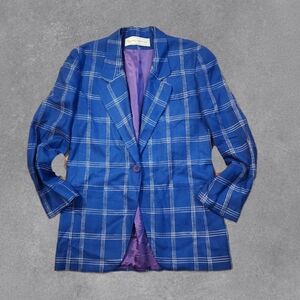Evan Picone Vintage Blue Blazer Size 6